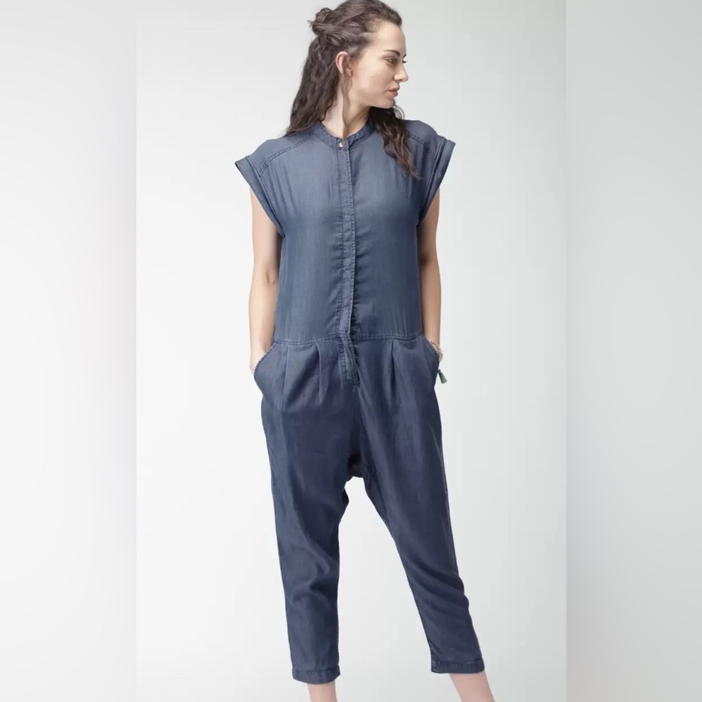 Life in Progress Forever 21 Blue Jumpsuit | Sz L